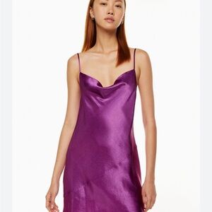 Aritzia Babaton Rich Purple Dress